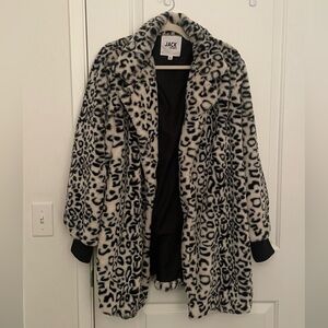 BB Dakota Black and White Faux Fur Jacket